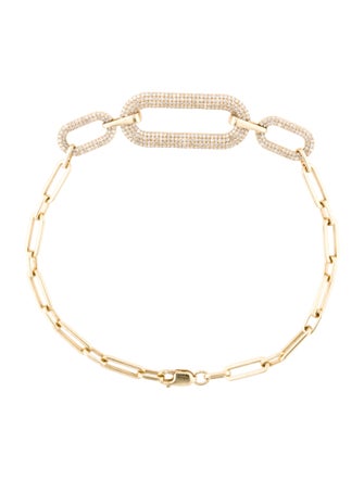 Bracelet 14K Diamond Micro Pavé Link Bracelet