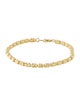 Bracelet 14K Textured Link Bracelet
