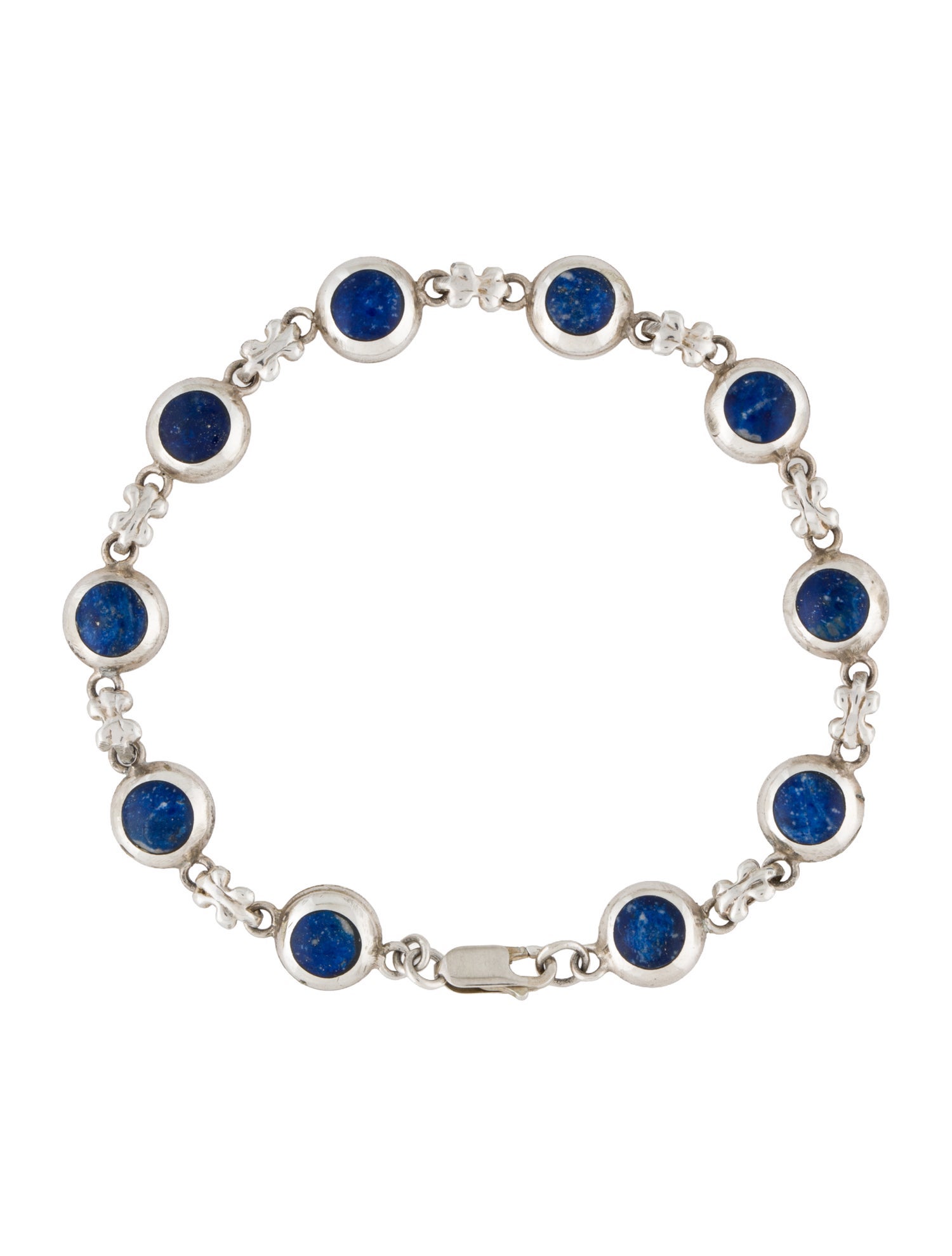 Bracelet Lapis Lazuli Round Link