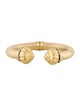 Bracelet 18K Textured Dome Hinged Cuff