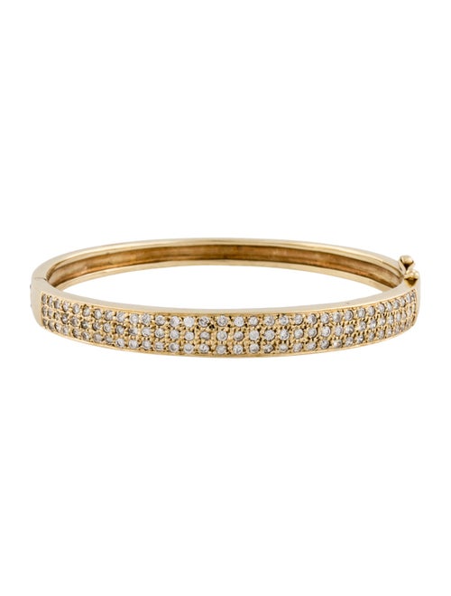 Bracelet 14K 1.73ctw Diamond Pavé Hinged Bangle