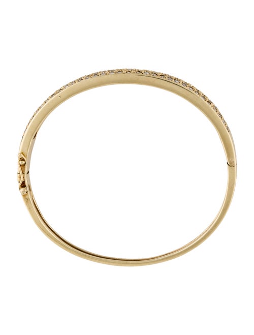 Bracelet 14K 1.73ctw Diamond Pavé Hinged Bangle