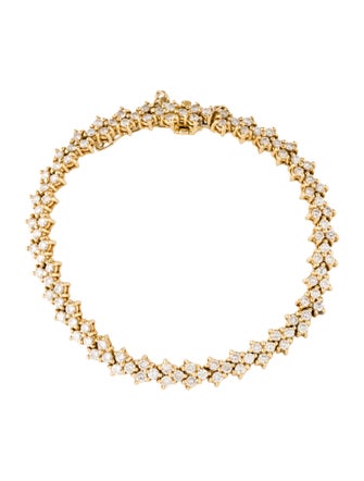 Bracelet 18K 3.78ctw Diamond Line Bracelet