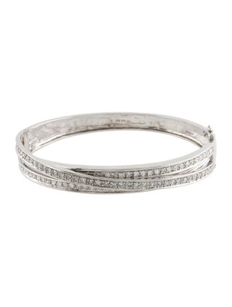 Bracelet 18K 2.55ctw Diamond Bangle Bracelet