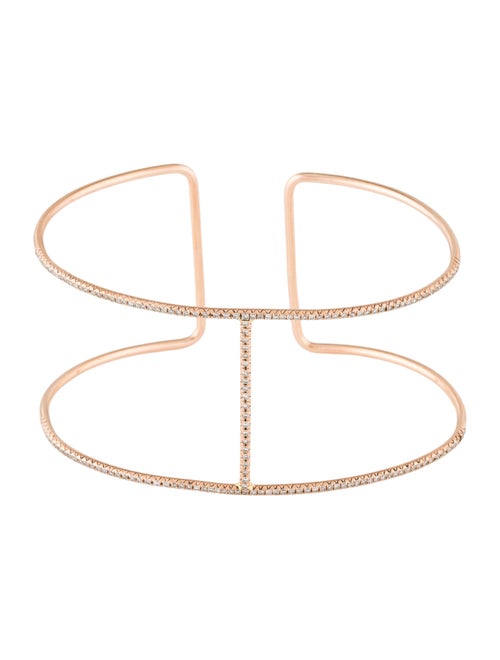 Bracelet 14K Diamond Cuff Bracelet