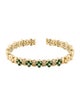 Bracelet 18K Emerald & Diamond Cuff Bracelet