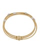 Bracelet 14K Diamond Multirow Bangle Bracelet