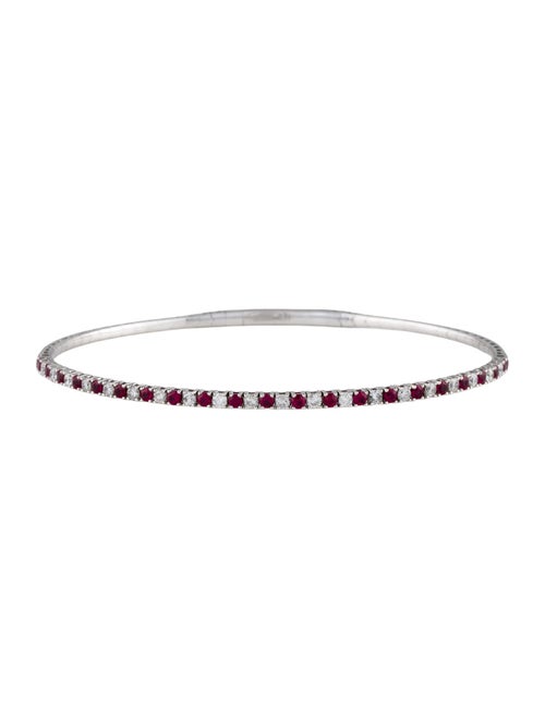 Bracelet 14K Ruby & Diamond Bangle Bracelet
