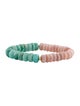 Bracelet 14K Dyed Amazonite & Opal Bead Stretch Bracelet