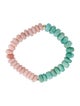 Bracelet 14K Dyed Amazonite & Opal Bead Stretch Bracelet