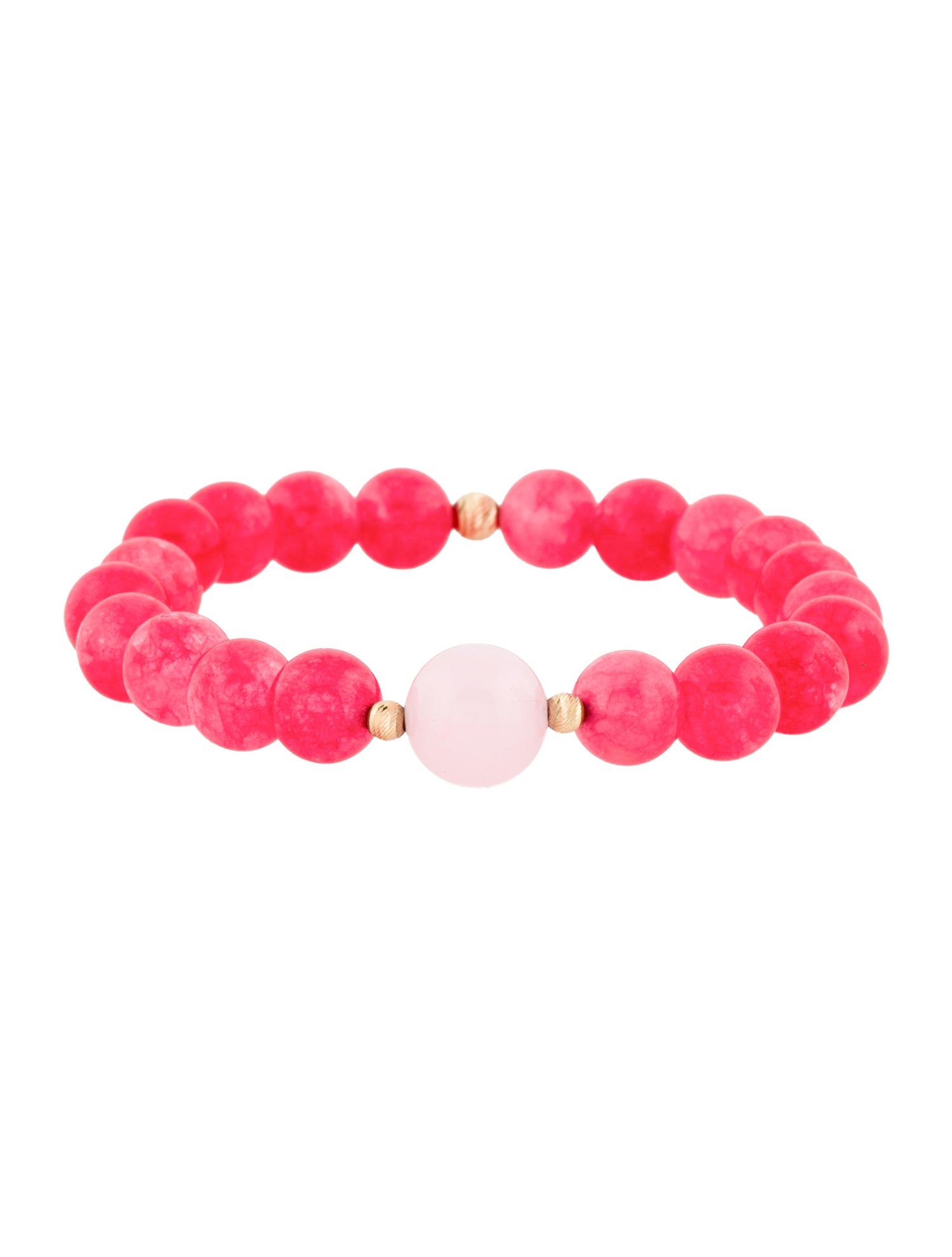 Bracelet 14K Dyed Quartzite Bead