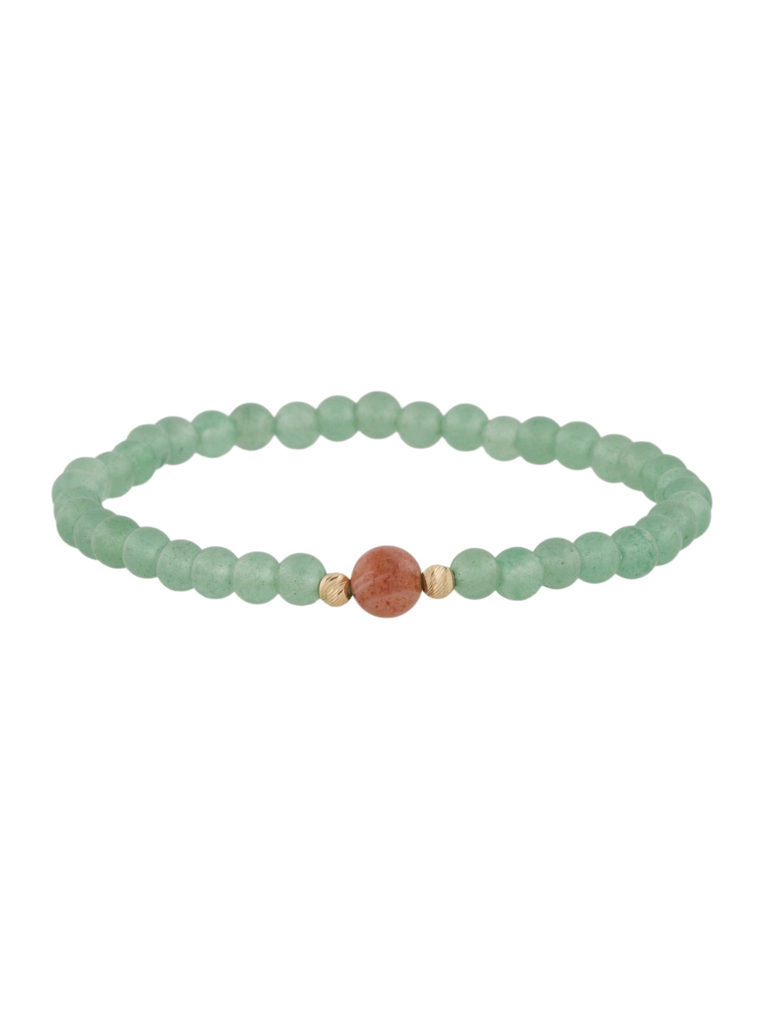 Bracelet 14K Quartzite & Sunstone Bead