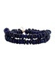 Bracelet 14K Lapis Lazuli Double Strand Bead Bracelet