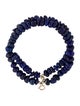 Bracelet 14K Lapis Lazuli Double Strand Bead Bracelet