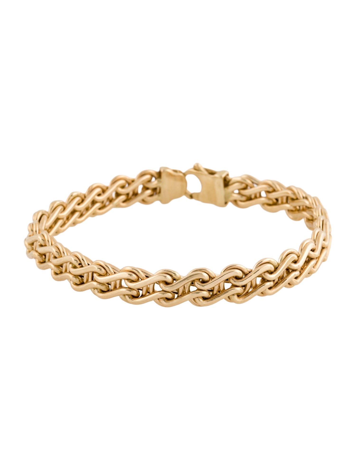 Bracelet 14K Woven Chain Link