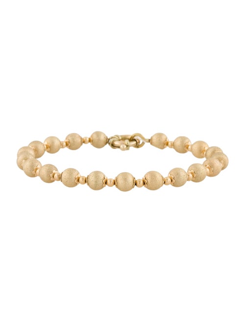 Bracelet 14K Bead Link Bracelet