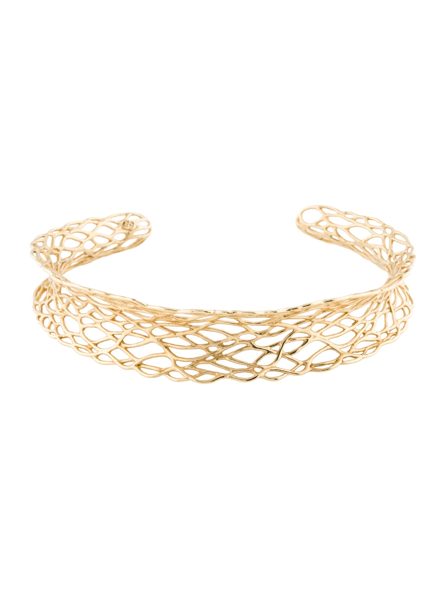 Bracelet 14K Textured Cuff