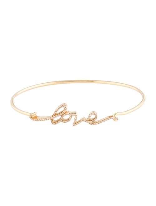 Bracelet 14K Diamond ' Love ' Bangle