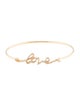 Bracelet 14K Diamond ' Love ' Bangle