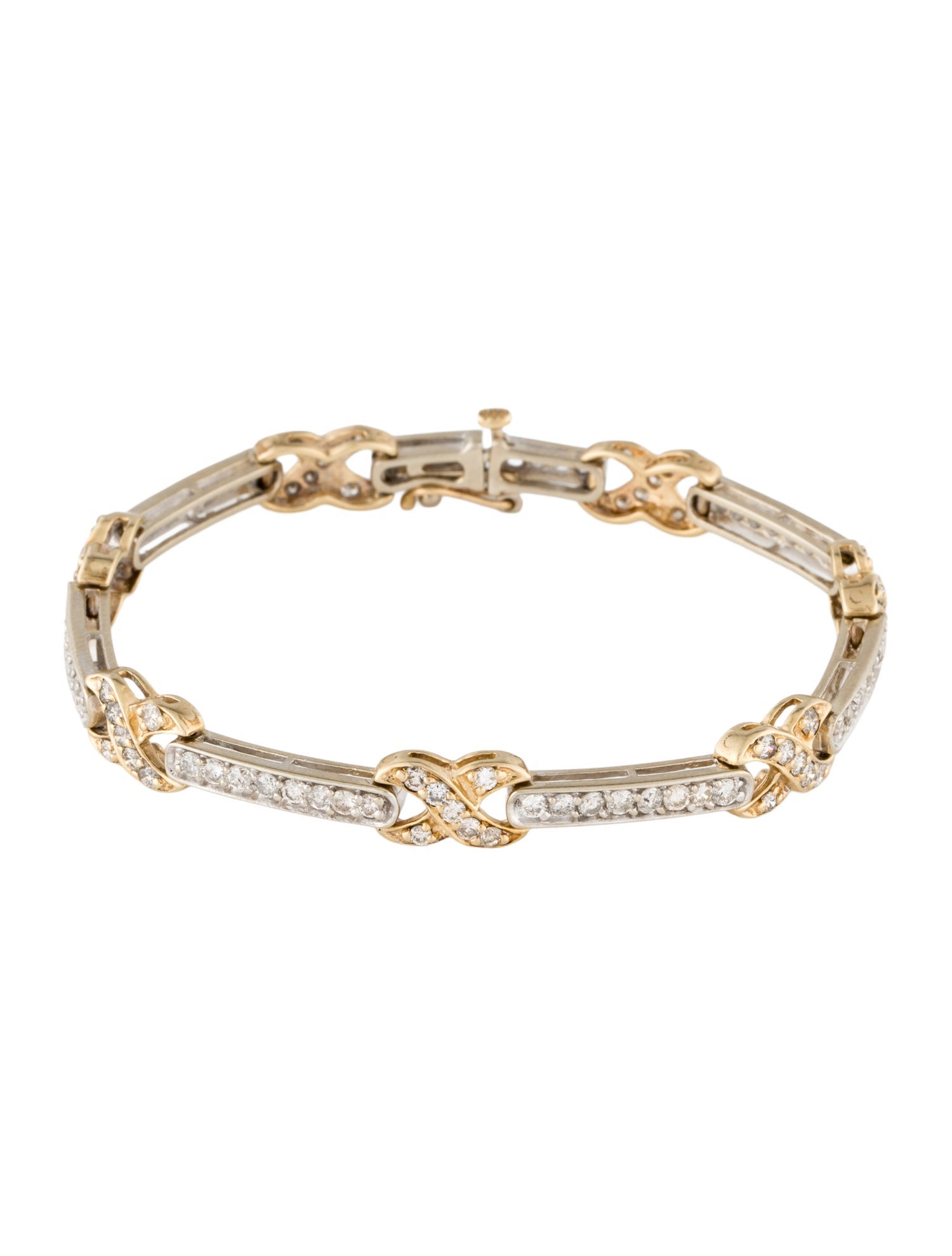 Bracelet 14K 2.57ctw Diamond Link