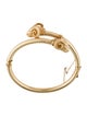 Bracelet 14K Double Rams Head Hinged Bangle Bracelet