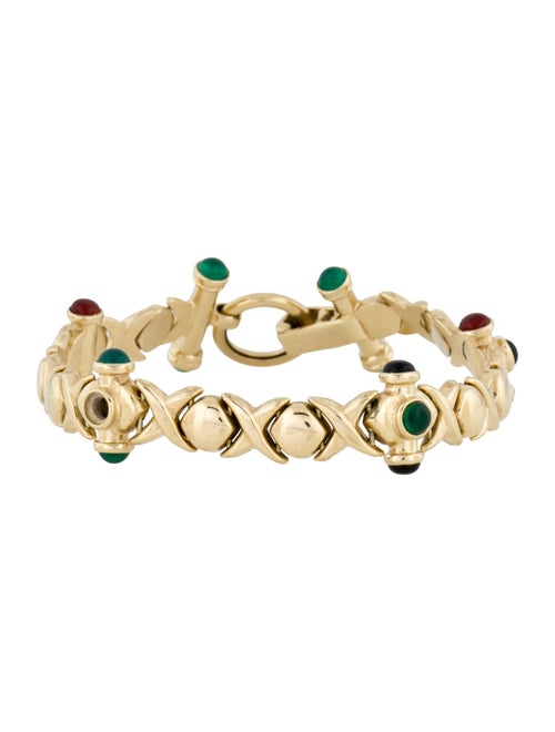 Bracelet 14K Multistone Link Bracelet