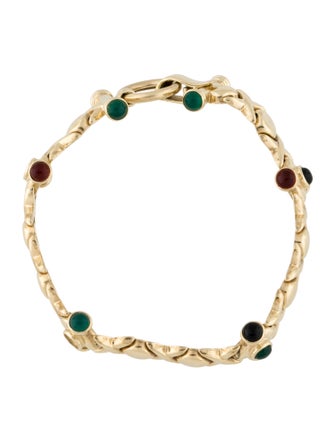 Bracelet 14K Multistone Link Bracelet