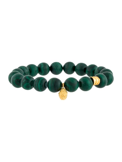 Bracelet 22K Malachite Bead Bracelet