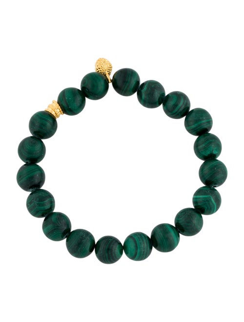 Bracelet 22K Malachite Bead Bracelet