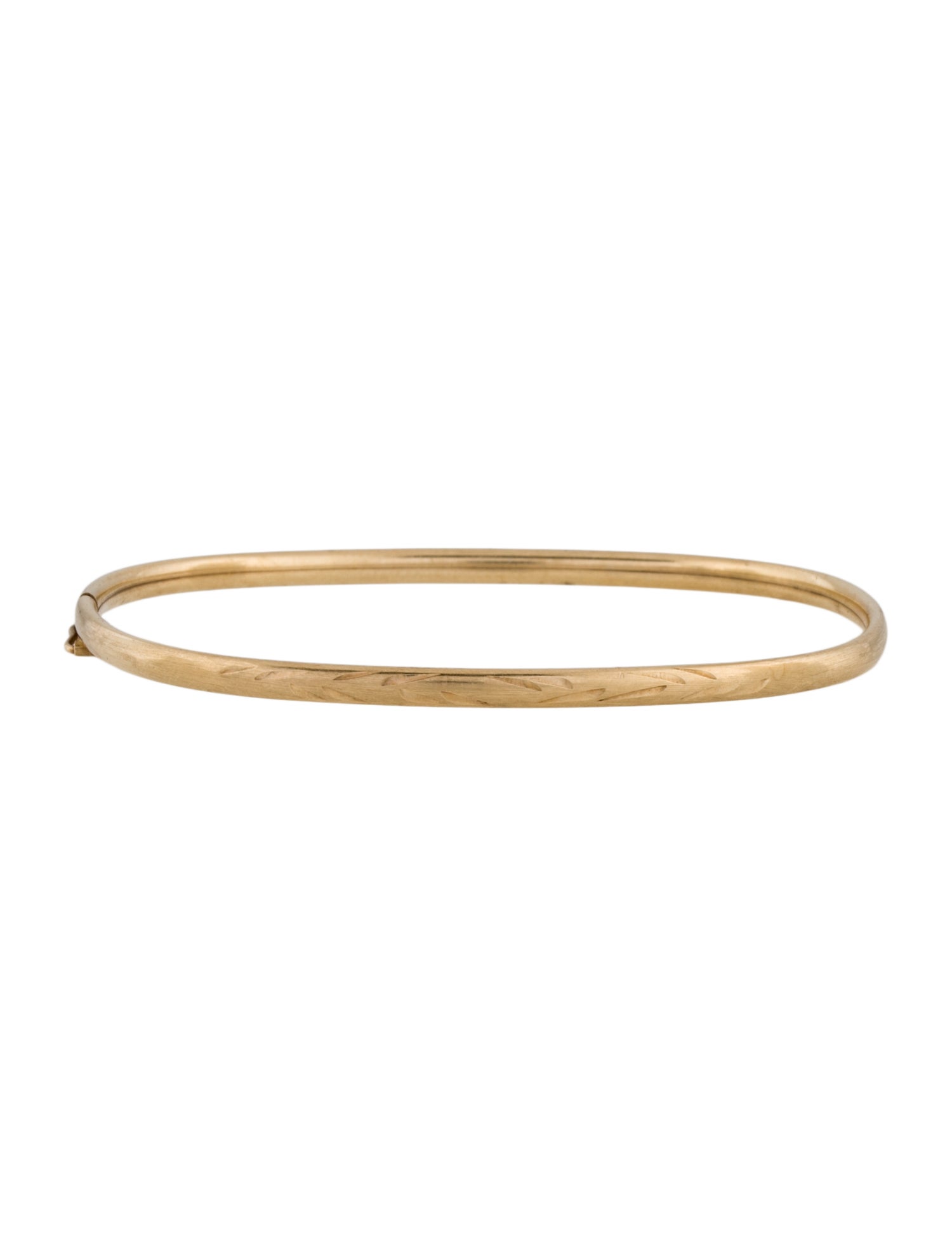 Bracelet 10K Oval Bangle