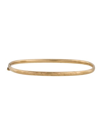 Bracelet 10K Oval Bangle Bracelet