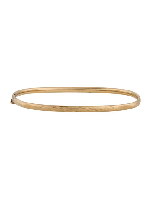 Bracelet 10K Oval Bangle Bracelet