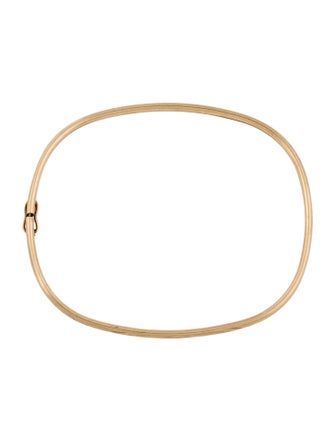 Bracelet 10K Oval Bangle Bracelet