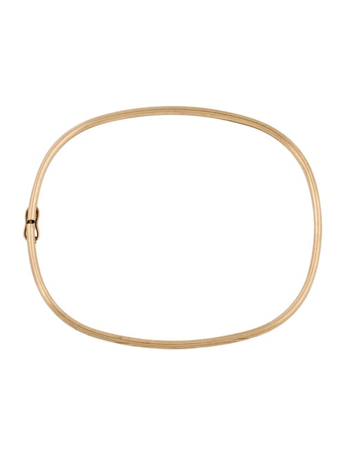 Bracelet 10K Oval Bangle Bracelet