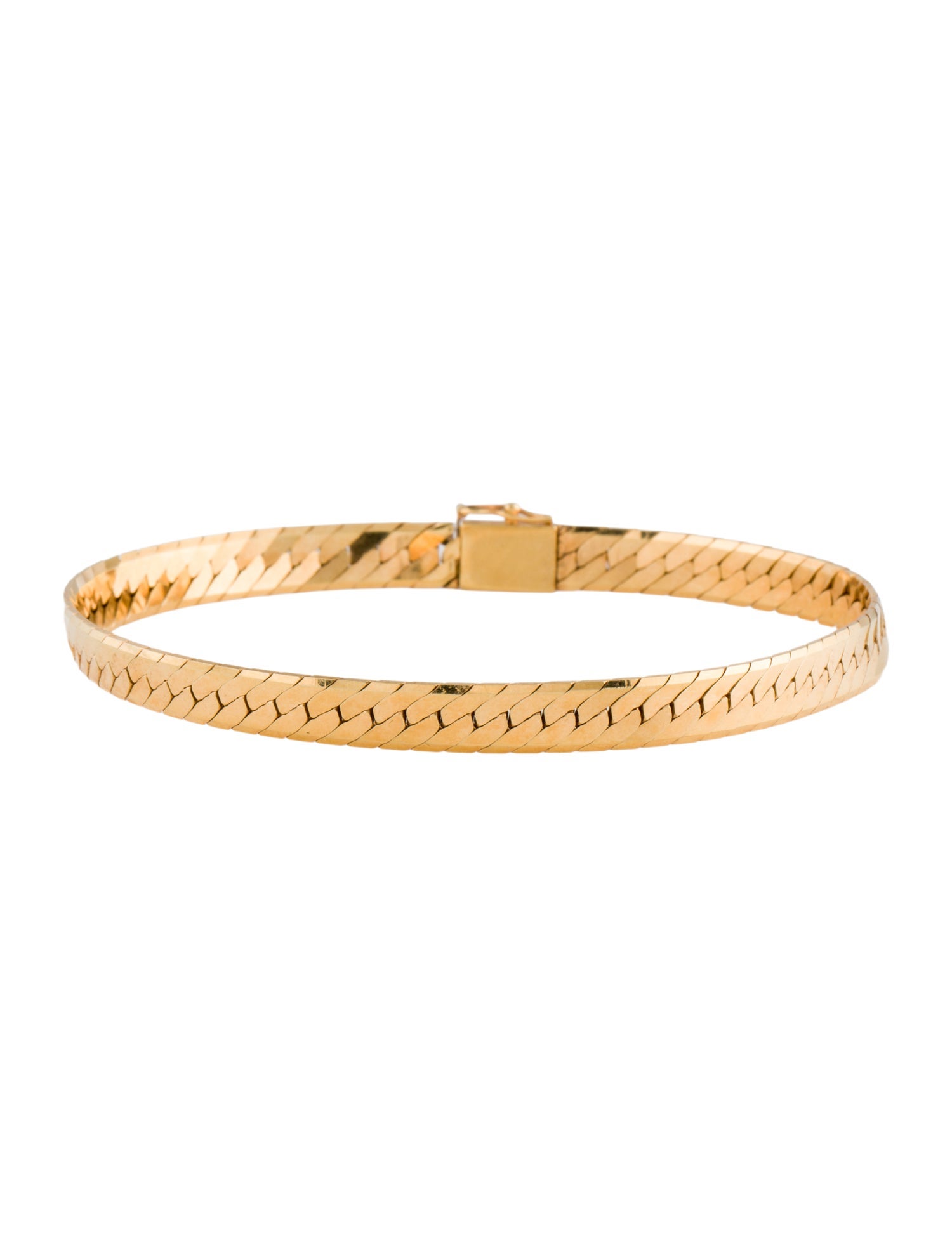 Bracelet 14K Flat Chain Link