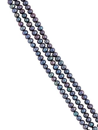 Bracelet 14K Dyed Pearl Multistrand Bead Bracelet