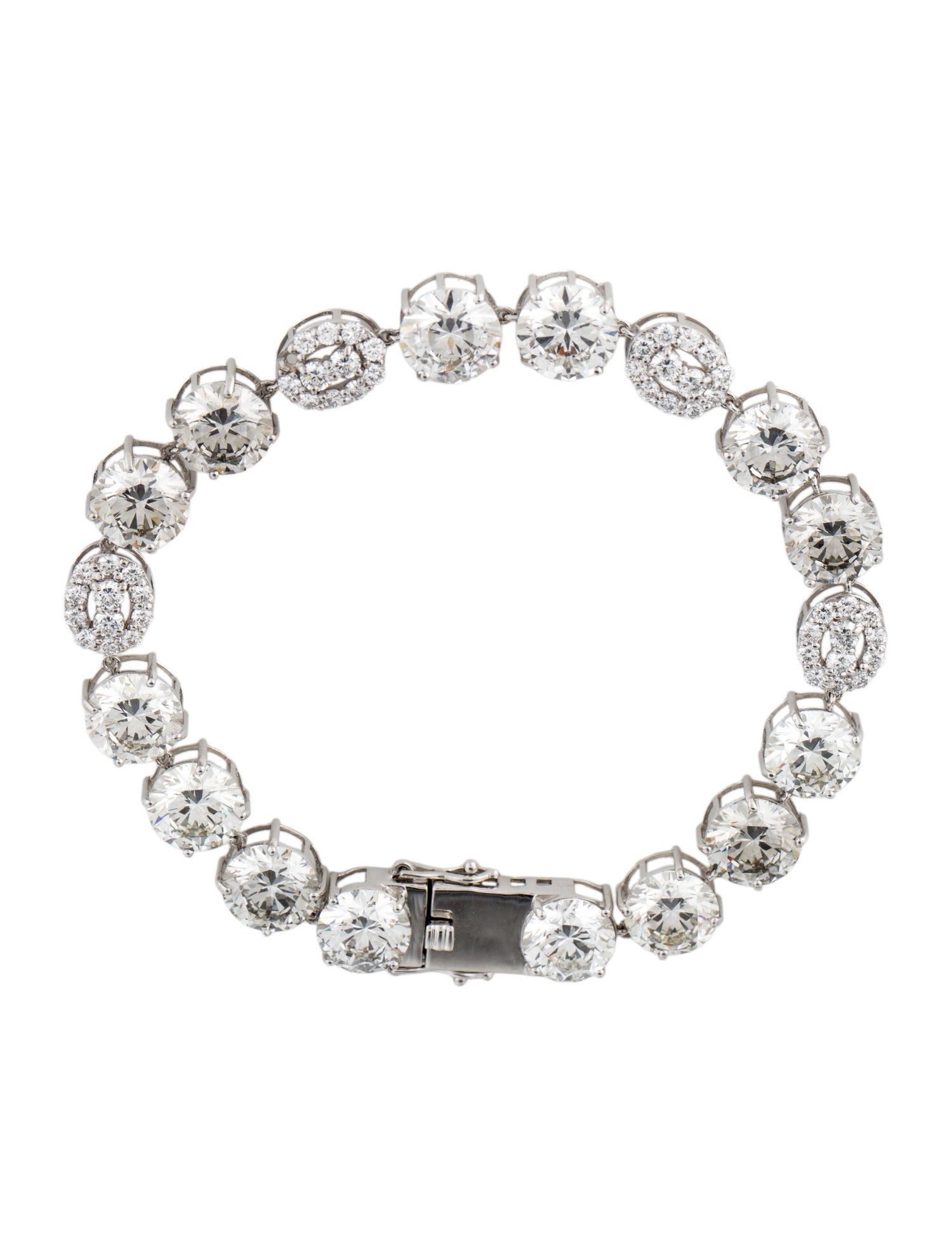Bracelet 14K 30.64ctw Lab-Grown Diamond Link Bracelet