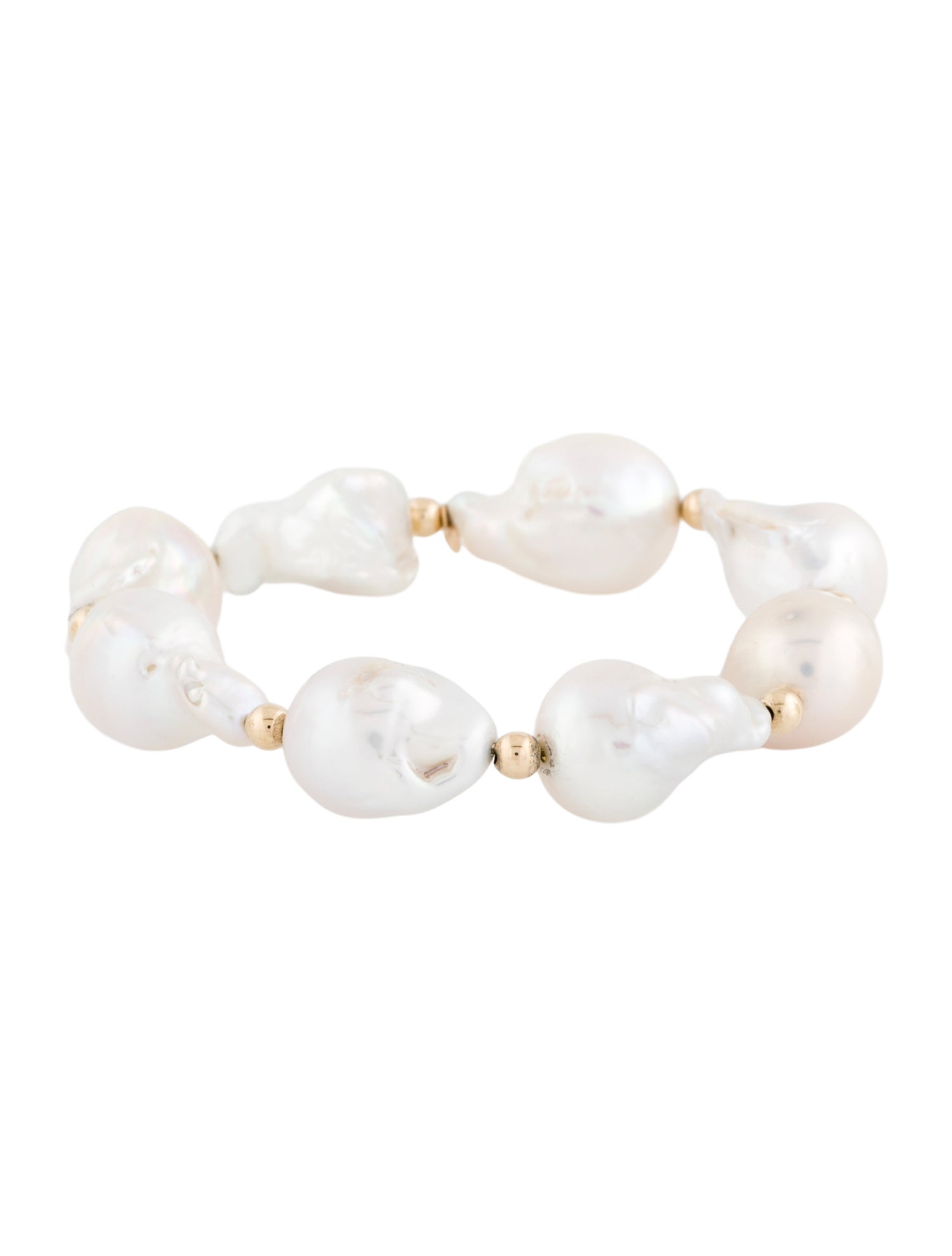 Bracelet 18K Baroque Pearl Bead