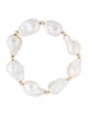 Bracelet 18K Baroque Pearl Bead Bracelet