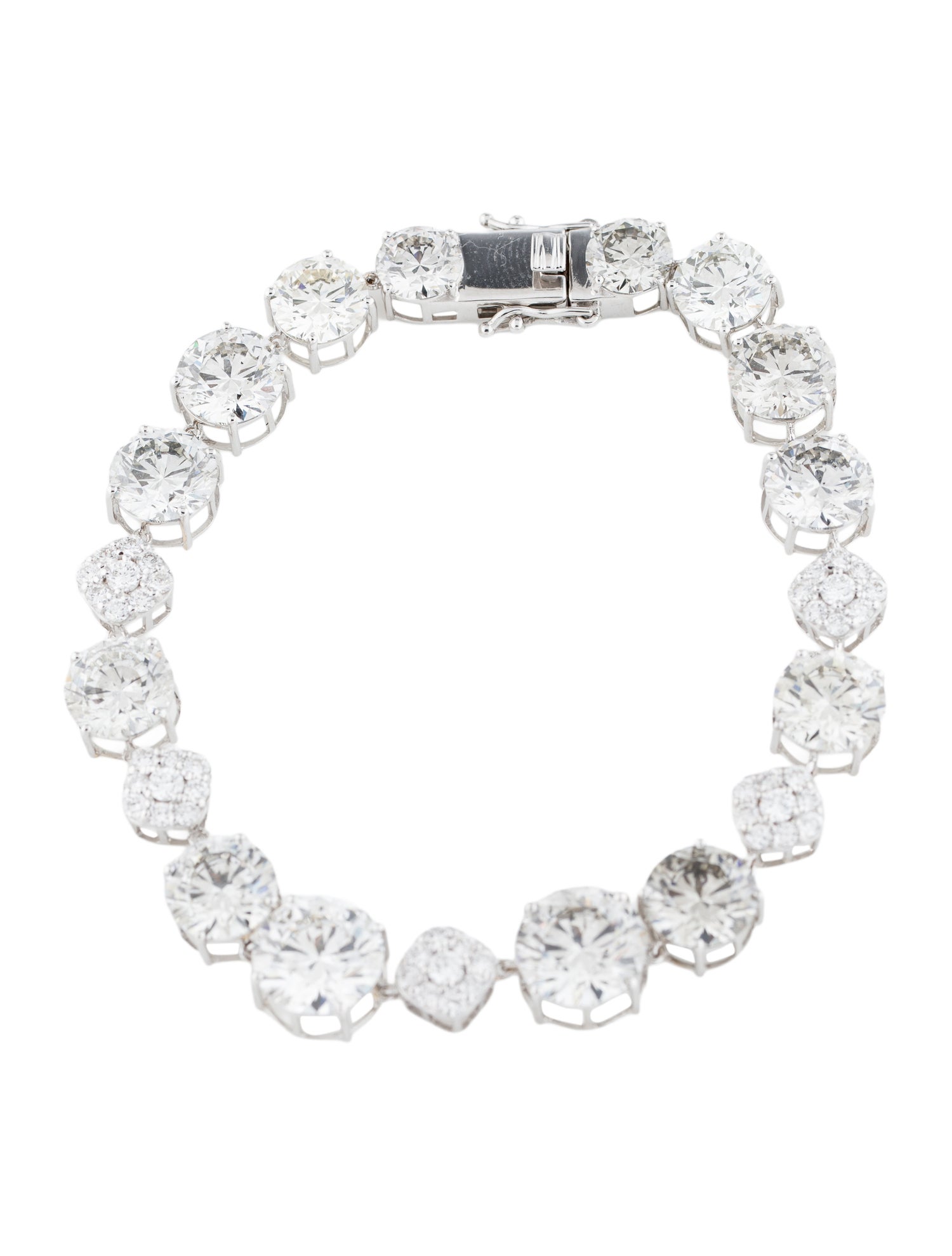 Bracelet 14K 28.97ctw Lab-Grown Diamond Tennis Bracelet