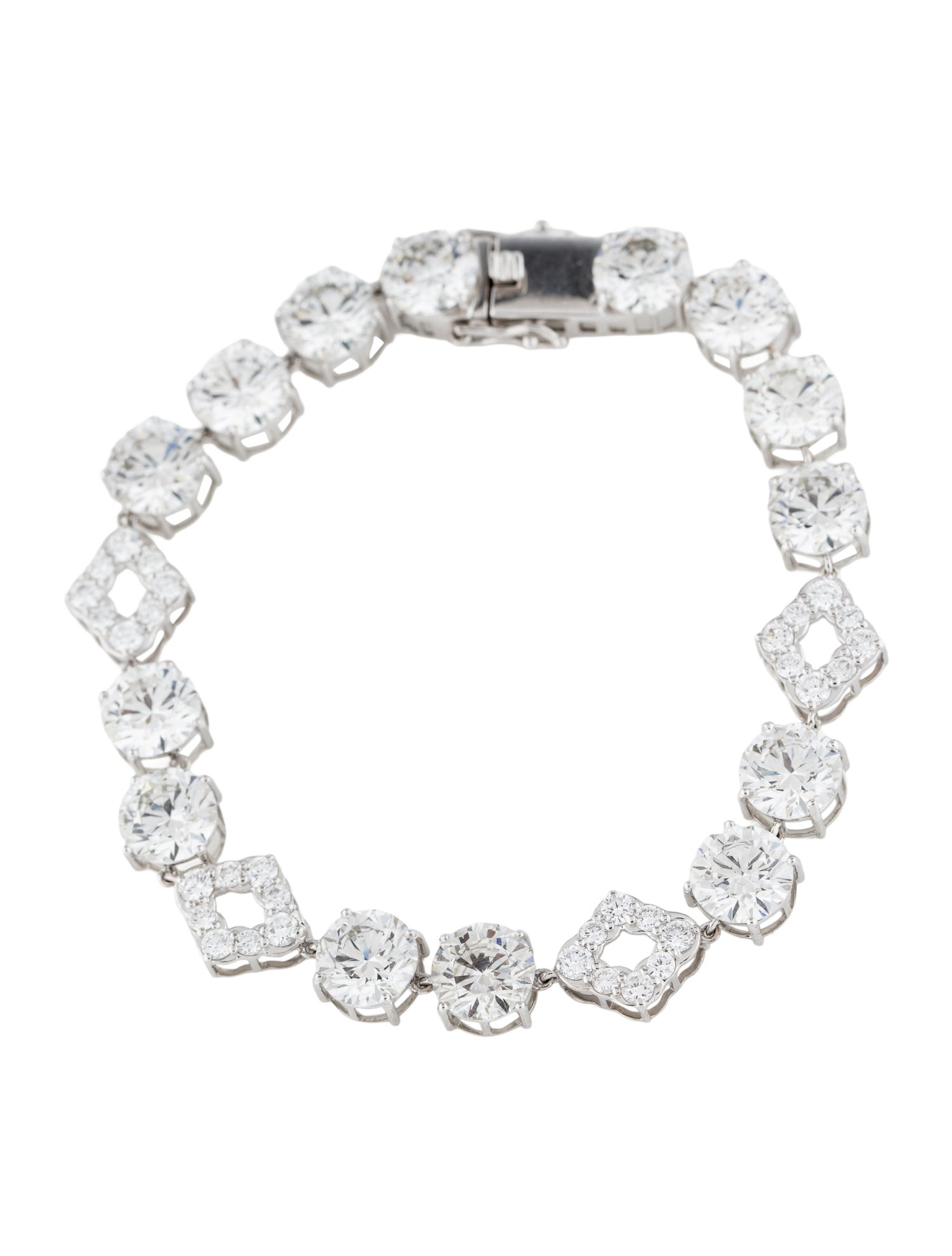 Bracelet 14K 23.42ctw Lab-Grown Diamond Link Bracelet