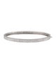 Bracelet Platinum 1.84ctw Diamond Double Row Hinged Bangle