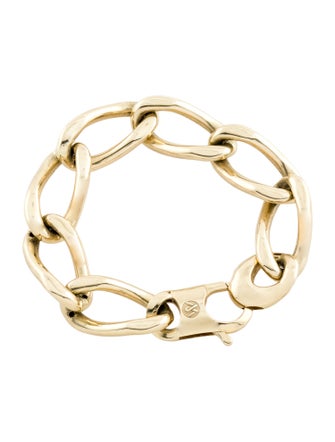 Bracelet 14K Twisted Open Curb Chain Link Bracelet