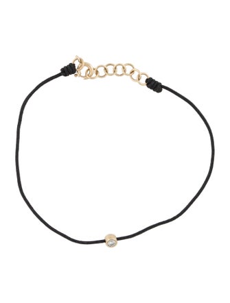 Bracelet 14K Diamond Cord Wrap Bracelet