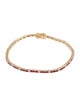 Bracelet 14K Ruby & Diamond Tennis Bracelet
