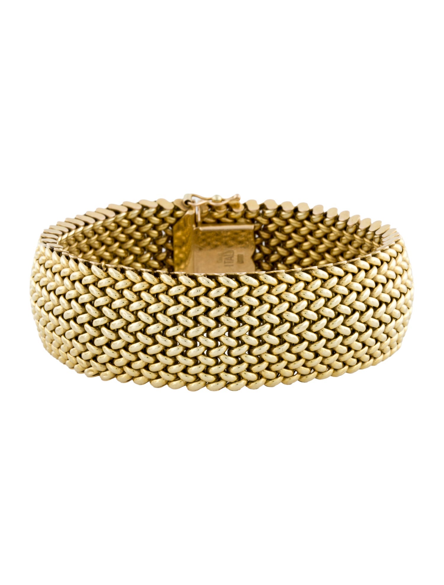 Bracelet 14K Wide Riso Link