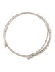 Bracelet Platinum Three Row Flexible Bangle Bracelet