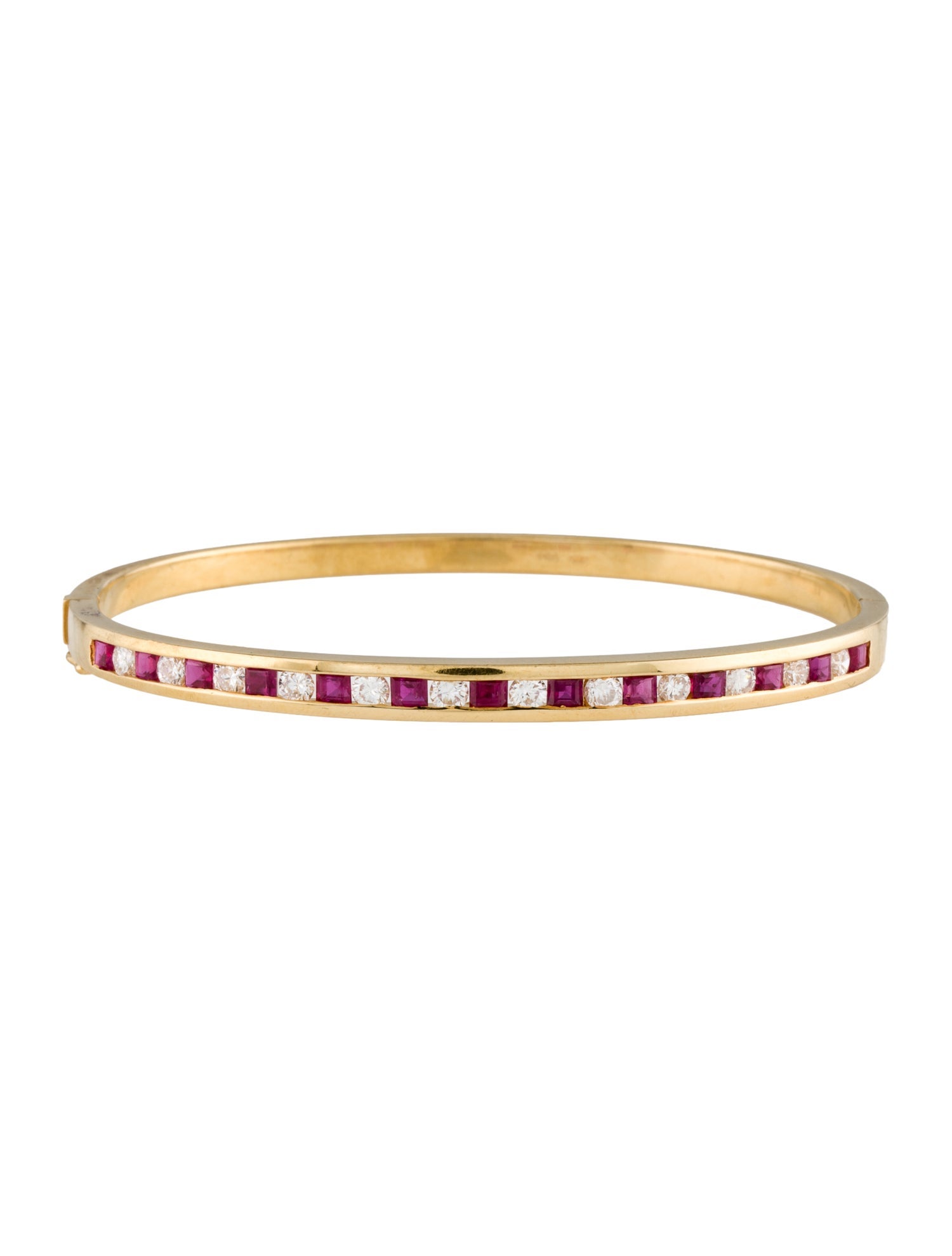 Bracelet 18K 1.61ct Ruby & Diamond Bangle
