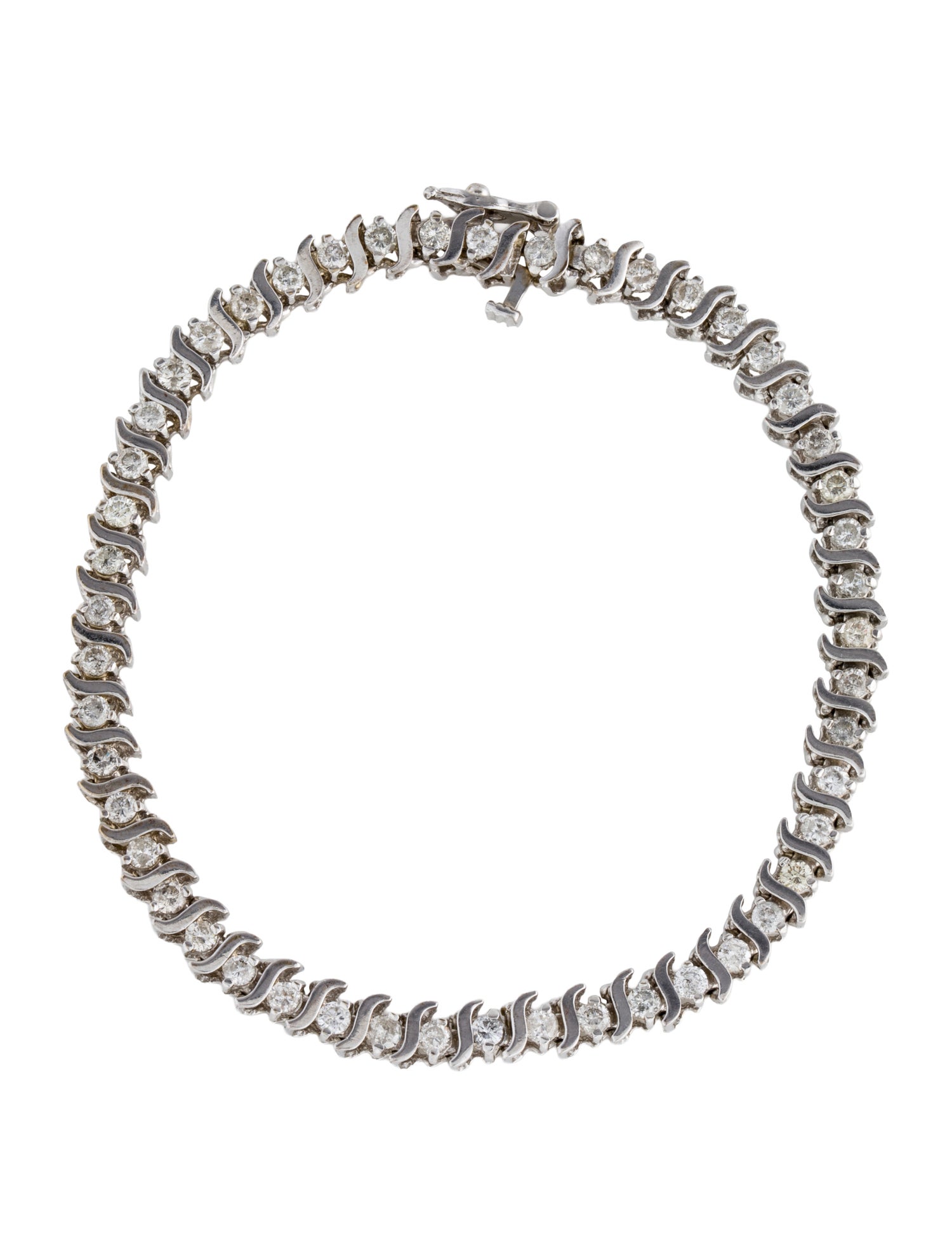 Bracelet 14K 2.94ctw Diamond Tennis