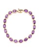 Bracelet 14K 12.52ct Amethyst Link Bracelet